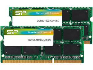 Silicon Power 16GB (2 x 8G) 204-Pin DDR3 SO-DIMM DDR3L 1600 (PC3L 12800) Laptop Memory Model SP016GLSTU160N22NE Silicon Power 16GB (2 x 8G) 204-Pin DDR3 SO-DIMM DDR3L 1600 (PC3L 12800) Laptop Memory Model SP016GLSTU160N22NE
