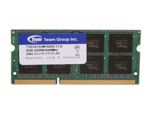 Team 8GB 204-Pin DDR3 SO-DIMM DDR3 1600 Laptop Memory Model TSD38192M1600C11-E Team 8GB 204-Pin DDR3 SO-DIMM DDR3 1600 Laptop Memory Model TSD38192M1600C11-E