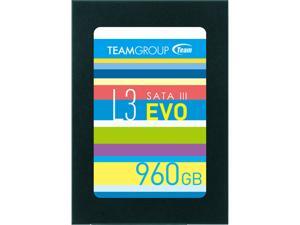 Team Group L3 EVO 2.5" 960GB SATA III TLC Internal Solid State Drive (SSD) T253LE960GTC101 Team Group L3 EVO 2.5" 960GB SATA III TLC Internal Solid State Drive (SSD) T253LE960GTC101