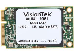 VisionTek mSATA 120GB SATA III Internal Solid State Drive (SSD) 900611 VisionTek mSATA 120GB SATA III Internal Solid State Drive (SSD) 900611