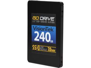 VisionTek 7mm GoDrive 900624 2.5" 240GB SATA III MLC Internal Solid State Drive (SSD) VisionTek 7mm GoDrive 900624 2.5" 240GB SATA III MLC Internal Solid State Drive (SSD)