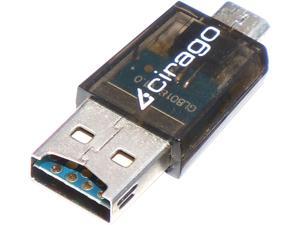 Cirago OTGSDCARDRDR Micro USB (OTG) Micro USB to Micro SD Card Reader Cirago OTGSDCARDRDR Micro USB (OTG) Micro USB to Micro SD Card Reader