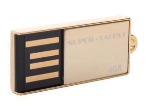SUPER TALENT PICO_C 4GB Flash Drive (USB2.0 Portable) with Gold Plated Model STU4GPCG SUPER TALENT PICO_C 4GB Flash Drive (USB2.0 Portable) with Gold Plated Model STU4GPCG