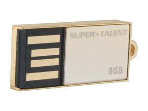 SUPER TALENT PICO_C 8GB Flash Drive (USB2.0 Portable) with Gold Plated Model STU8GPCG SUPER TALENT PICO_C 8GB Flash Drive (USB2.0 Portable) with Gold Plated Model STU8GPCG