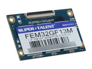 SUPER TALENT 1.3" 32GB IDE ZIF MLC Internal Solid State Drive (SSD) FEM32GF13M SUPER TALENT 1.3" 32GB IDE ZIF MLC Internal Solid State Drive (SSD) FEM32GF13M
