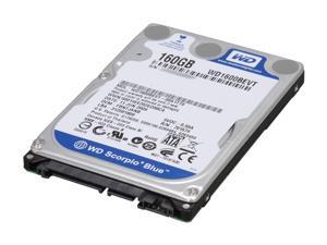 Western Digital Scorpio Blue WD1600BEVT 160GB 5400 RPM 8MB Cache SATA 3.0Gb/s 2.5" Internal Notebook Hard Drive Bare Drive Western Digital Scorpio Blue WD1600BEVT 160GB 5400 RPM 8MB Cache SATA 3.0Gb/s 2.5" Internal Notebook Hard Drive Bare Drive