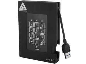 APRICORN Aegis Padlock Fortress 500GB USB 3.0 FIPS 140-2 Encrypted External Hard Drive With PIN Access A25-3PL256-500F APRICORN Aegis Padlock Fortress 500GB USB 3.0 FIPS 140-2 Encrypted External Hard Drive With PIN Access A25-3PL256-500F