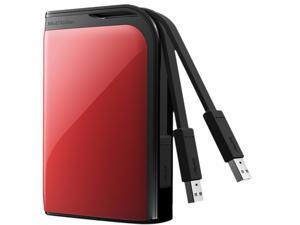 BUFFALO MiniStation Extreme 500GB USB 3.0 2.5" External Hard Drive HD-PZ500U3R Red BUFFALO MiniStation Extreme 500GB USB 3.0 2.5" External Hard Drive HD-PZ500U3R Red