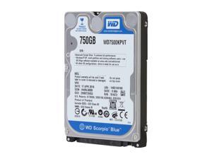 WD Scorpio Blue WD7500KPVT 750GB 5200 RPM 8MB Cache SATA 3.0Gb/s 2.5" Internal Notebook Hard Drive Bare Drive WD Scorpio Blue WD7500KPVT 750GB 5200 RPM 8MB Cache SATA 3.0Gb/s 2.5" Internal Notebook Hard Drive Bare Drive