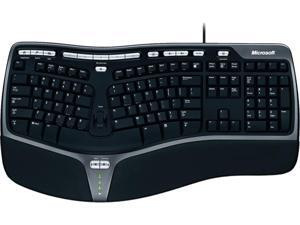 Microsoft B2M-00008 Black USB Wired Ergonomic Keyboard Microsoft B2M-00008 Black USB Wired Ergonomic Keyboard
