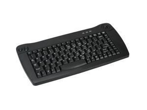 SolidTek MINI TRACK BALL KB-5010BP Black PS/2 Wired Mini Keyboard SolidTek MINI TRACK BALL KB-5010BP Black PS/2 Wired Mini Keyboard