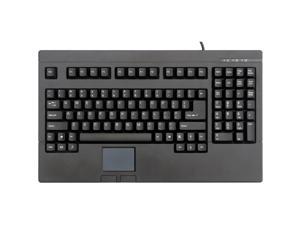 SolidTek KB-730 Black PS/2 Wired Ergonomic Keyboard with Touchpad SolidTek KB-730 Black PS/2 Wired Ergonomic Keyboard with Touchpad