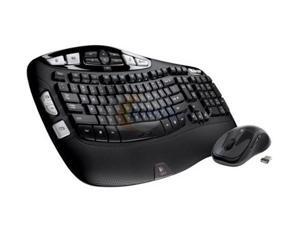 Logitech Keyboard and Mouse 920-002555 Black RF Wireless Ergonomic Keyboard Logitech Keyboard and Mouse 920-002555 Black RF Wireless Ergonomic Keyboard