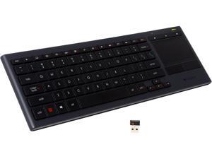 Logitech K830 920-006081 Black USB Logitech 2.4 GHz Wireless Technology Standard Keyboard with Touchpad Logitech K830 920-006081 Black USB Logitech 2.4 GHz Wireless Technology Standard Keyboard with Touchpad