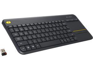 Logitech K400+ Wireless Touch Keyboard with Built-In Touchpad for Internet Connected TV’s Logitech K400+ Wireless Touch Keyboard with Built-In Touchpad for Internet Connected TV’s