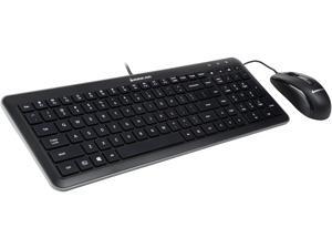 IOGEAR Quietus Desktop GKM515 Black USB 2.0 Wired Slim Low Profile Keyboard and Mouse Combo IOGEAR Quietus Desktop GKM515 Black USB 2.0 Wired Slim Low Profile Keyboard and Mouse Combo