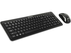 IOGEAR Quietus RF Desktop GKM553R Black USB 2.0 Wireless Slim Keyboard and Mouse Combo IOGEAR Quietus RF Desktop GKM553R Black USB 2.0 Wireless Slim Keyboard and Mouse Combo