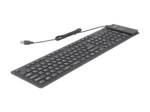 inland 70140 Black USB Wired Mini Pro Foldable Keyboard inland 70140 Black USB Wired Mini Pro Foldable Keyboard