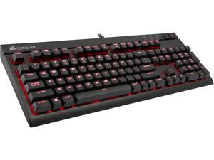 Corsair Gaming STRAFE MX Silent Mechanical Keyboard, Backlit Red LED, Cherry MX Silent Corsair Gaming STRAFE MX Silent Mechanical Keyboard, Backlit Red LED, Cherry MX Silent