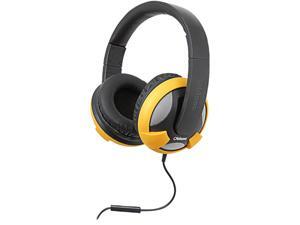 SYBA Oblanc U.F.O. 3.5mm Connector Circumaural Headphones with Invisible In-line Microphone, YELLOW SYBA Oblanc U.F.O. 3.5mm Connector Circumaural Headphones with Invisible In-line Microphone, YELLOW