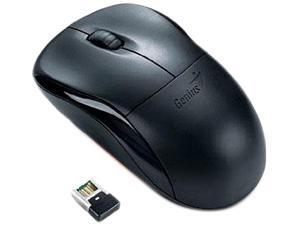 Genius 31030089101 Black 3 Buttons 1 x Wheel USB RF Wireless Optical Mouse Genius 31030089101 Black 3 Buttons 1 x Wheel USB RF Wireless Optical Mouse