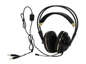SteelSeries Siberia V2 3.5mm Connector Circumaural Full-Size Gaming Headset - Black and Gold SteelSeries Siberia V2 3.5mm Connector Circumaural Full-Size Gaming Headset - Black and Gold