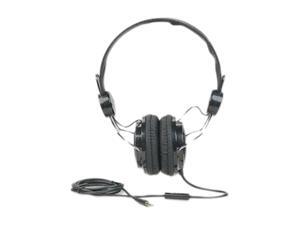 MANHATTAN Black/Silver 178044 3.5mm Connector Circumaural Elite Stereo Headphone/Headset MANHATTAN Black/Silver 178044 3.5mm Connector Circumaural Elite Stereo Headphone/Headset