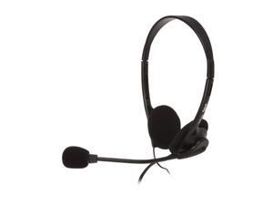 Cyber Acoustics AC-200B 3.5mm Connector Supra-aural Speech Recognition Stereo Headset & Boom Mic Cyber Acoustics AC-200B 3.5mm Connector Supra-aural Speech Recognition Stereo Headset & Boom Mic