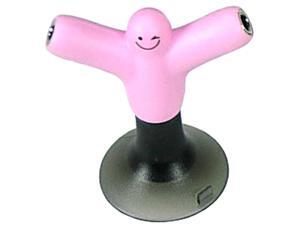 TekNmotion Headphone Audio Splitter and Device Stand for Smartphones and Tablets - Pink TekNmotion Headphone Audio Splitter and Device Stand for Smartphones and Tablets - Pink