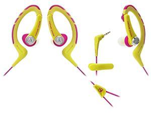 Audio-Technica ATH-SPORT1 SonicSport In-ear Headphones - Yellow/Pink Audio-Technica ATH-SPORT1 SonicSport In-ear Headphones - Yellow/Pink