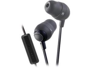 JVC Black HAFR37B Marshmallow Inner Ear With Microphone & Remote JVC Black HAFR37B Marshmallow Inner Ear With Microphone & Remote