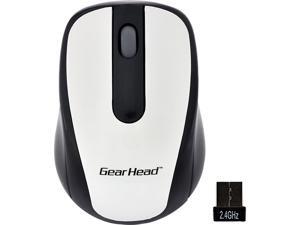 GEAR HEAD 2.4 GHz Wireless Optical Nano Mouse MP2120WHT White 2 Buttons 1 x Wheel Bluetooth RF Wireless Optical Mouse GEAR HEAD 2.4 GHz Wireless Optical Nano Mouse MP2120WHT White 2 Buttons 1 x Wheel Bluetooth RF Wireless Optical Mouse