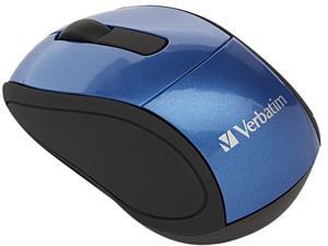 Verbatim 97471 Blue 3 Buttons 1 x Wheel USB RF Wireless Optical Mouse Verbatim 97471 Blue 3 Buttons 1 x Wheel USB RF Wireless Optical Mouse
