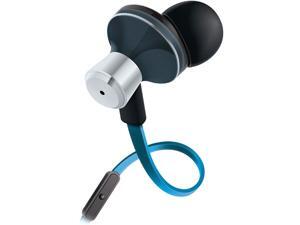 GOgroove AudiOHM iDX Noise Isolating Headphones with Hands-Free Microphone , Audio Control and Custom Fit Silicone Ear Gels (Blue) GOgroove AudiOHM iDX Noise Isolating Headphones with Hands-Free Microphone , Audio Control and Custom Fit Silicone Ear Gels (Blue)