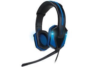 ENHANCE GX-H1 PC Gaming Headset with Virtual 7.1 Surround Sound , Blue LED's & In-Line Volume Control ENHANCE GX-H1 PC Gaming Headset with Virtual 7.1 Surround Sound , Blue LED's & In-Line Volume Control
