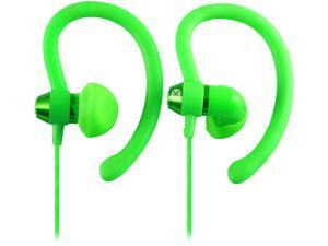 Moki Green ACCHPS90G 90-degree Sports Earphones - Green Moki Green ACCHPS90G 90-degree Sports Earphones - Green