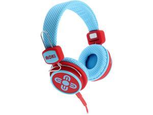 Moki Blue and Red ACC HPKSBR 3.5mm Connector Kid Safe Volume Limited Headphones Moki Blue and Red ACC HPKSBR 3.5mm Connector Kid Safe Volume Limited Headphones