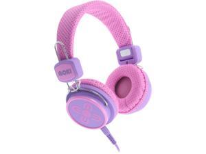 Moki Pink and Purple ACC HPKSPP 3.5mm Connector Kid Safe Volume Limited Headphones Moki Pink and Purple ACC HPKSPP 3.5mm Connector Kid Safe Volume Limited Headphones
