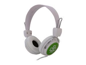 BOOM RGGW 3.5mm Connector Over-Ear Renegade Headphone - White & Green BOOM RGGW 3.5mm Connector Over-Ear Renegade Headphone - White & Green