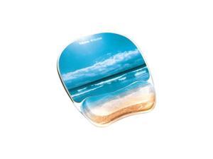 Fellowes Photo Gel Mouse Pad Wrist Rest with Microban Protection Fellowes Photo Gel Mouse Pad Wrist Rest with Microban Protection
