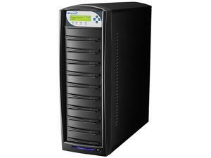 VINPOWER Black 1 to 10 256M Buffer Memory SharkCopier Daisy Chain DVD CD Disc Duplicator + 320GB HDD Model Shark-S10T-DC-BK VINPOWER Black 1 to 10 256M Buffer Memory SharkCopier Daisy Chain DVD CD Disc Duplicator + 320GB HDD Model Shark-S10T-DC-BK