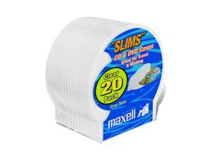 maxell CD-356 Slim 5mm C-Shell Cases - Clear - 20 Packs maxell CD-356 Slim 5mm C-Shell Cases - Clear - 20 Packs