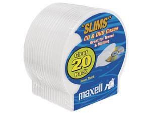 maxell 190900 Clear Slims Disc Cases CD356 - 20 Pack maxell 190900 Clear Slims Disc Cases CD356 - 20 Pack