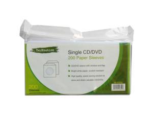 TekNmotion TM-WS200 Single CD/DVD 200 White Paper Sleeves TekNmotion TM-WS200 Single CD/DVD 200 White Paper Sleeves