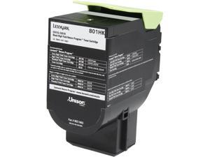 LEXMARK 801HK (80C1HK0); Return Program High Yield Return Program Toner Cartridge Black LEXMARK 801HK (80C1HK0); Return Program High Yield Return Program Toner Cartridge Black
