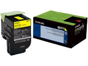 LEXMARK 801Y (80C10Y0); Return Program Return Program Toner Cartridge Yellow LEXMARK 801Y (80C10Y0); Return Program Return Program Toner Cartridge Yellow