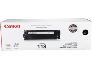 Canon 118 (2662B001) Toner Cartridge, 3,400 Page Yield; Black Canon 118 (2662B001) Toner Cartridge, 3,400 Page Yield; Black