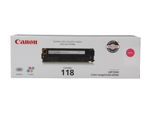Canon 118 (2660B001) Toner Cartridge, 2,900 Page Yield; Magenta Canon 118 (2660B001) Toner Cartridge, 2,900 Page Yield; Magenta