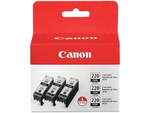Canon PGI-220 PGBK 3-pack Black Ink Cartridge; 3 Black (2945B004) Canon PGI-220 PGBK 3-pack Black Ink Cartridge; 3 Black (2945B004)