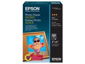 Epson S041809 Photo Paper 4" x 6" - Glossy - 50 Sheet Epson S041809 Photo Paper 4" x 6" - Glossy - 50 Sheet